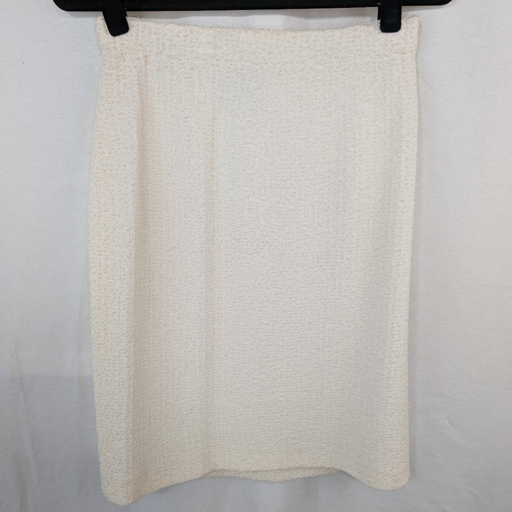 Beautiful St John Collection Cream Midi Skirt